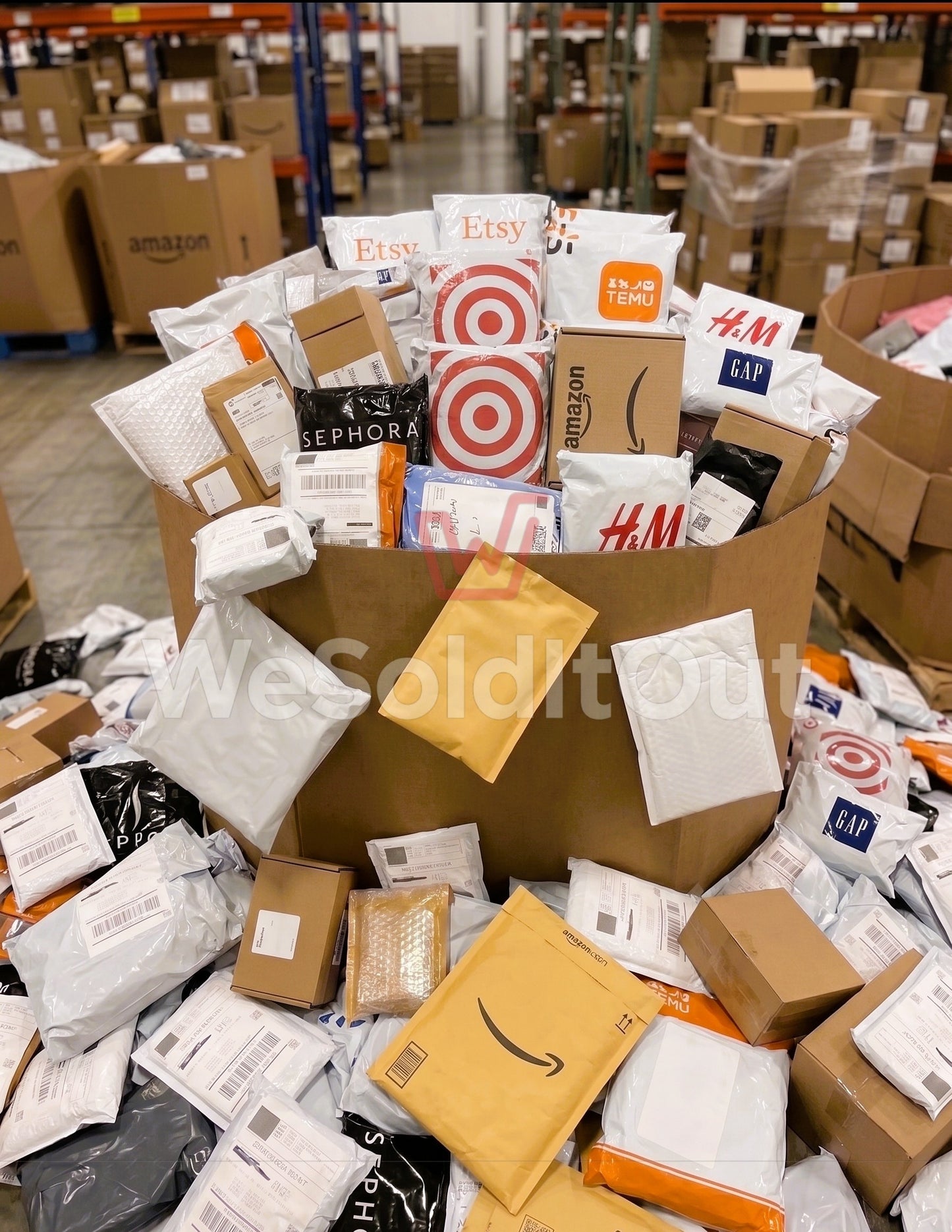 LARGE- Unclaimed MAIL BOX: TARGET, WALMART & AMAZON UNDELIVERED PACKAGES